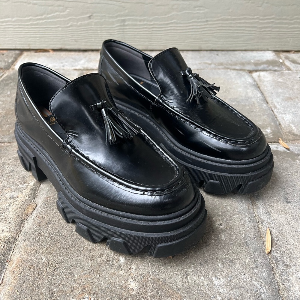 Sam Edelman Chunky Loafers in Black